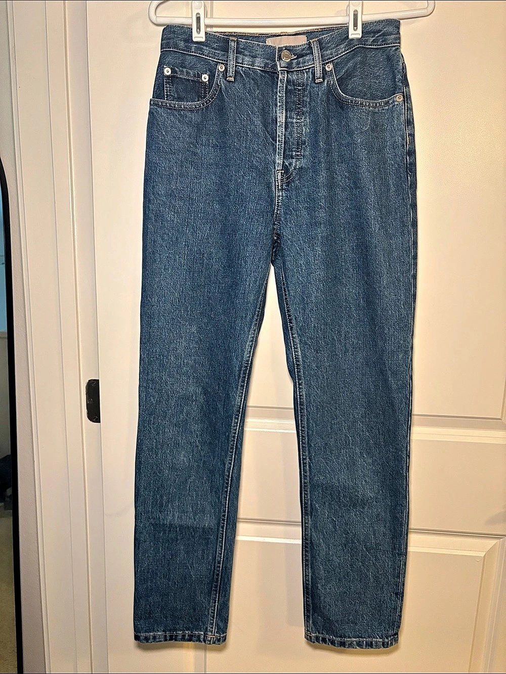 Everlane The Cheeky-High Jean Straight Leg Jeans in Blue Women’s Size 27 Regular